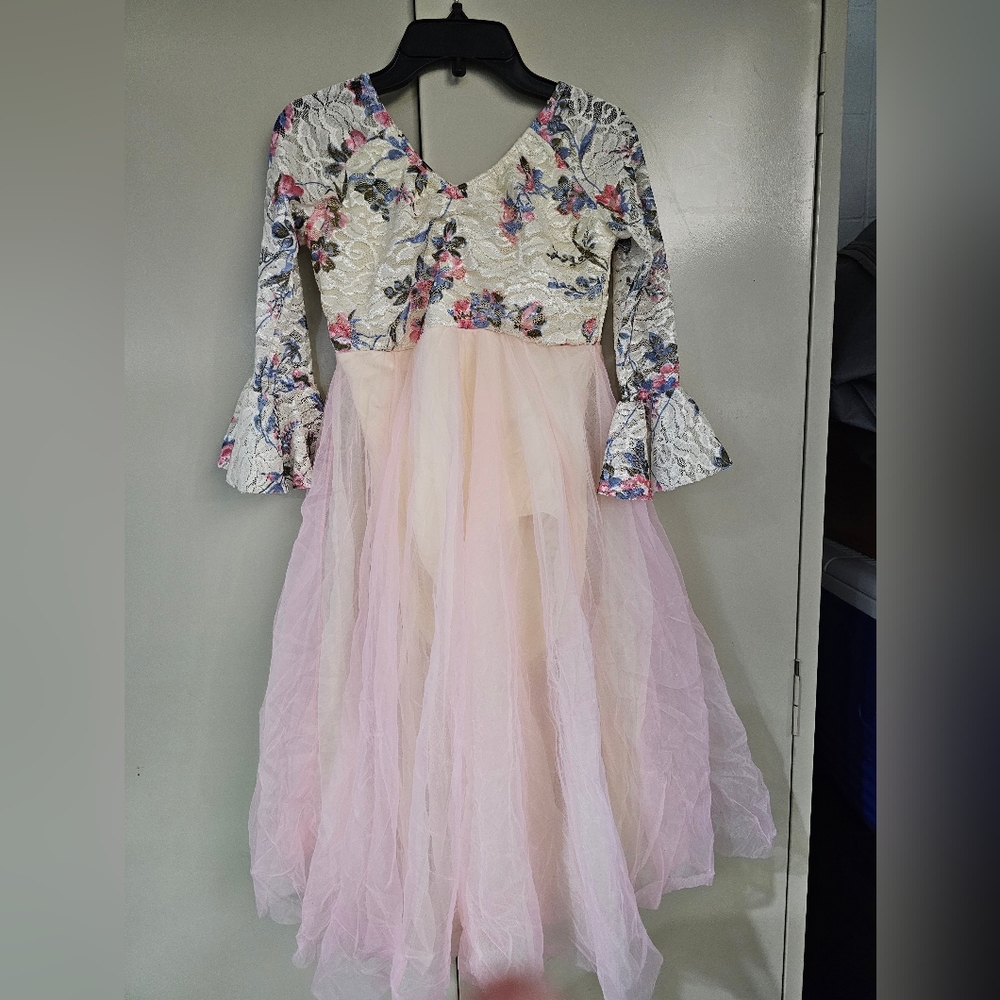 Dansco Costume Dress with floral top and pink skirt